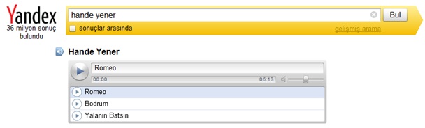 Hande Yener - Yandex